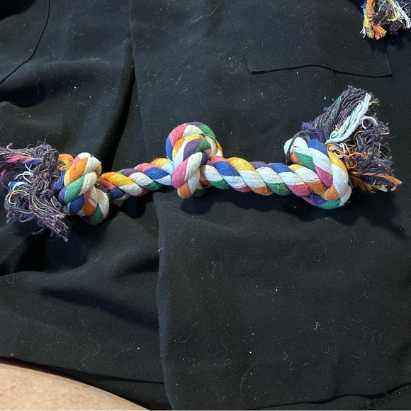New 5 dog toys. For medium dog 3 rope 1 ready bear and 1 Hertz dura play toy - Picture 9 of 15